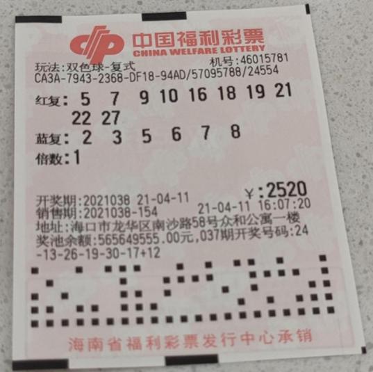 探秘双色球，一注一等奖的奖金揭晓福彩双色球一倍中奖多少钱