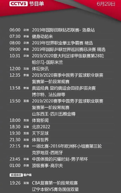 中央5在线直播，体育迷的盛宴中央5 在线直播观看视频播放